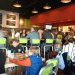 Hopdoddy's is crowded inside but surprisingly comfortable.
