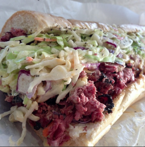 The Capastrami: hot pastrami, swiss, Russian dressing and cole slaw: Facebook/Capriotti's Sandwich Shop