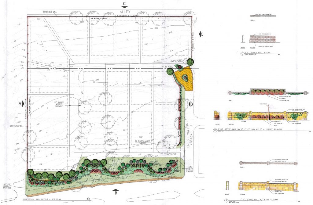 Site plan for the new development