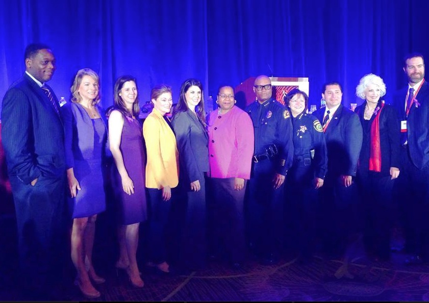 Councilwoman Gates with other city officials at the Crimes Against Women conference
