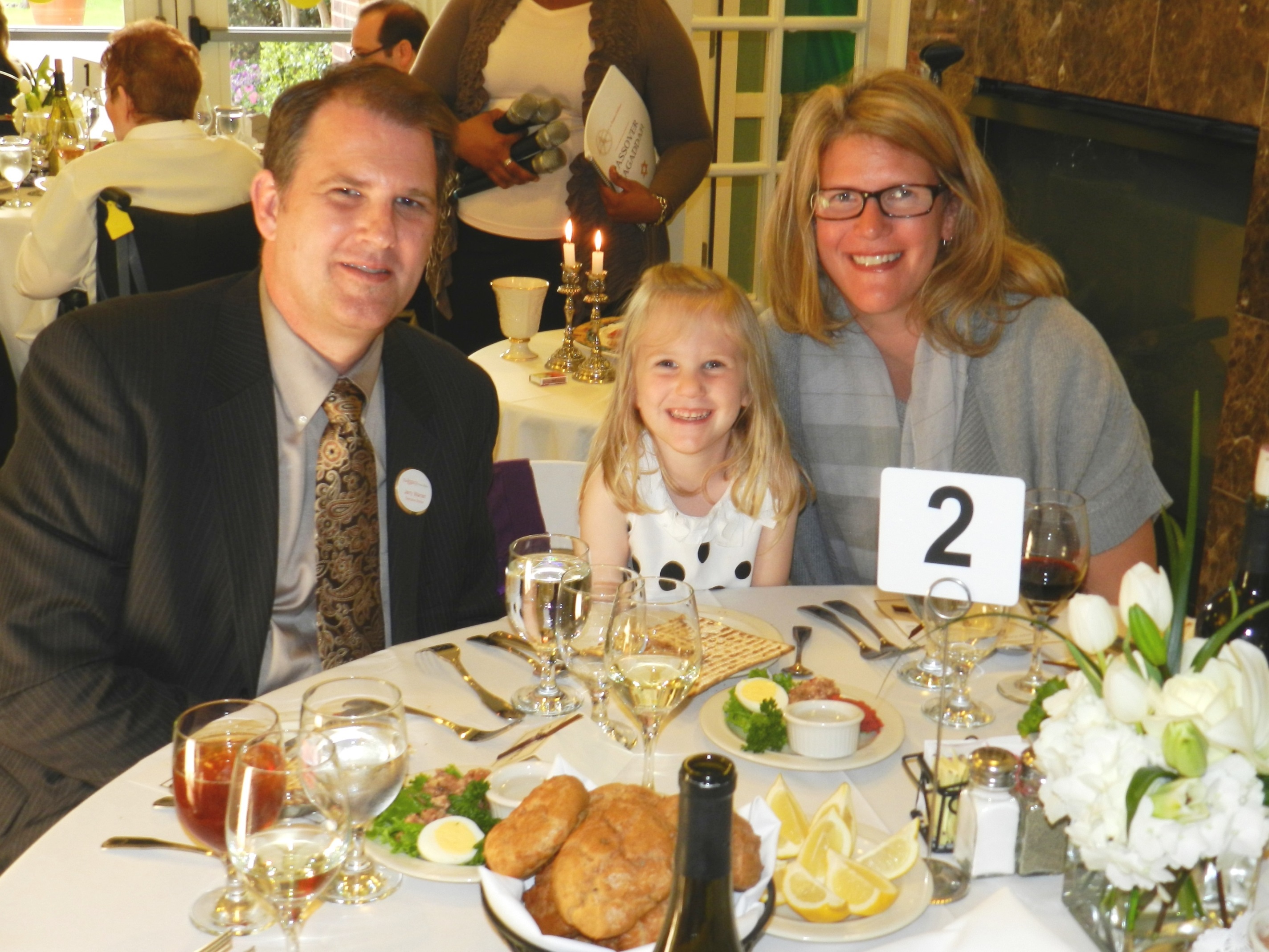 Executive Director of The Legacy Preston Hollow Jerry Warren with daughter Simonne and wife Kristin