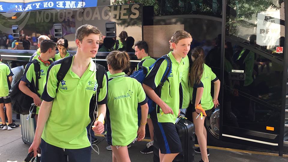 Young Jewish athletes arrive in our neighborhood for the 2015 Maccabi Games, via Facebook