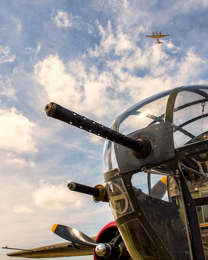 The Frontiers of Flight Museum hosted the arrival of the annual Wings of Freedom Tour. World War II aircraft on display included a B-17, B-24, B-25 and P-51. Photo by Danny Fulgencio