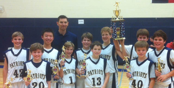 Class Seven boys basketball team at Providence win the Providence Patriot Basketball tournament