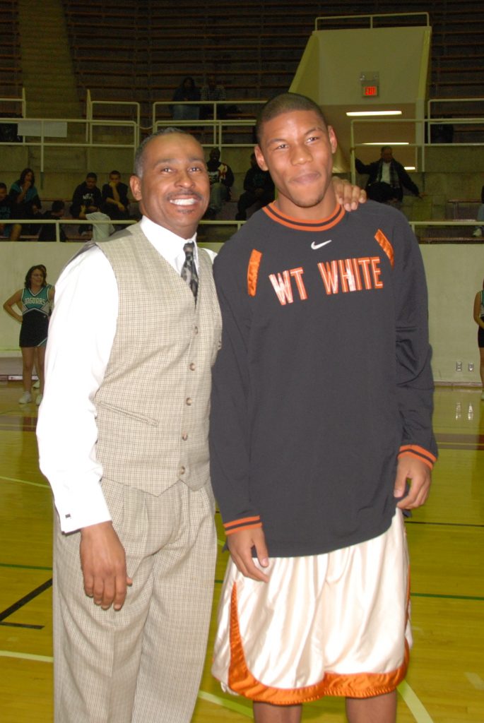Williams and Gary Haskett, W.T. White  assistant basketball coach