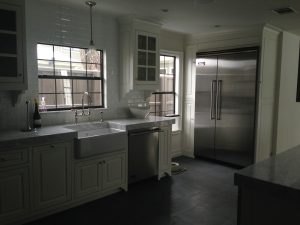 the completely renovated kitchen