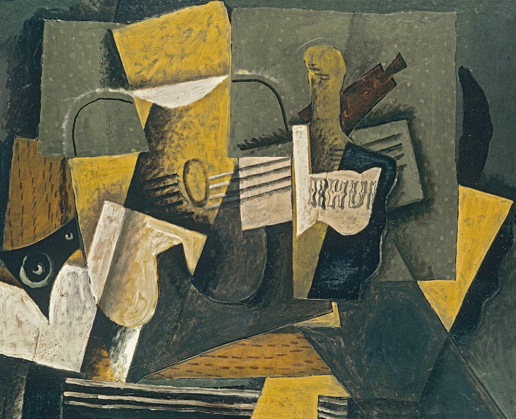 Georges Braque (French, 1882-1963), Rum and Guitar, 1918. Oil on canvas. P69 – 6/1987, Archive Abelló Collection (Joaquín Cortés)