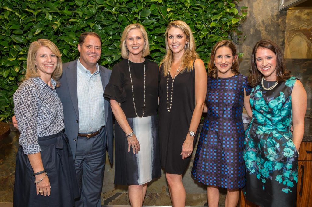 From left to right: Jill Cumnock, Ronald McDonald House of Dallas CEO; Pat Brockette, Senior Vice President of Corporate Banking for Bank of Texas; Natalie Dossett, Ronald McDonald House of Dallas board chair; Victoria Snee, director of public relations for NorthPark Center; April Cook, Trains co-chair; Jennifer Tobin, Trains co-chair. 