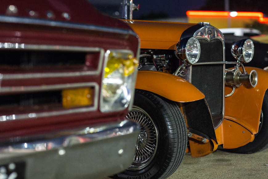 Classic cars at Keller’s Drive-in, photo by Rasy Ran
