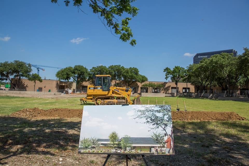 The new TreeHouse will focus on green spaces and gathering spots. This was taken at their recent groundbreaking. (Photo from Facebook)