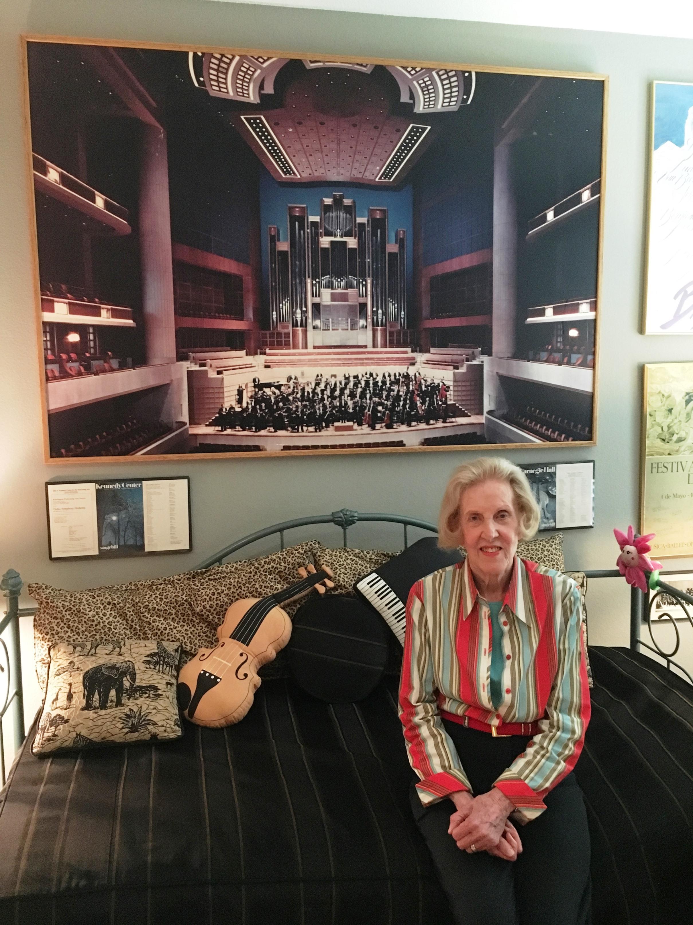 Gloria 'Dode' Stroud is still surrounded by mementos of her life as a violin