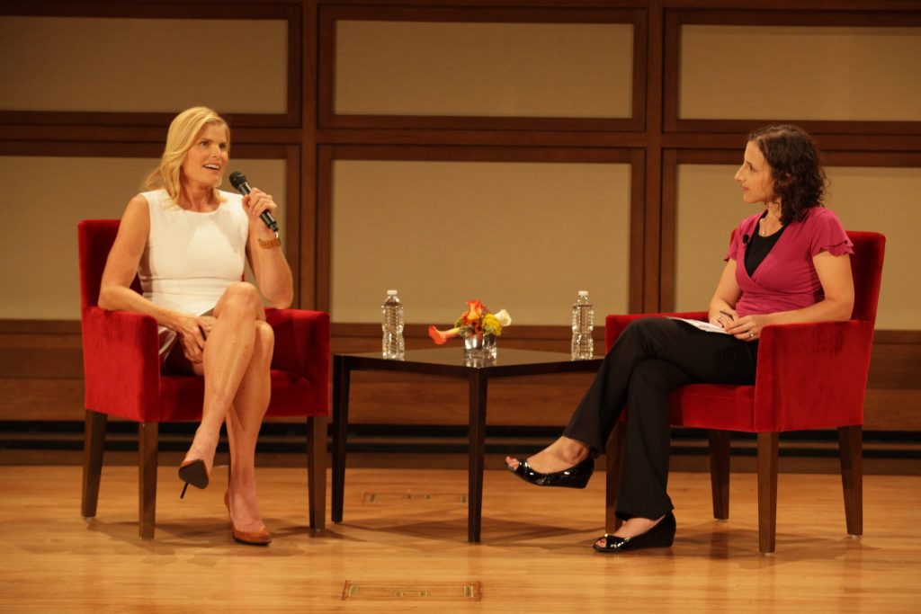 Mariel Hemingway interviewed by Amy Jones at the Bush Institute on Oct. 13, 2016. (Photo by Rob Wythe, Gittings)