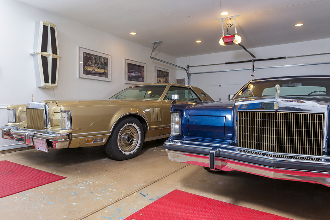 Vintage Lincoln Continentals cozy in the garage. (Photo by Danny Fulgencio)