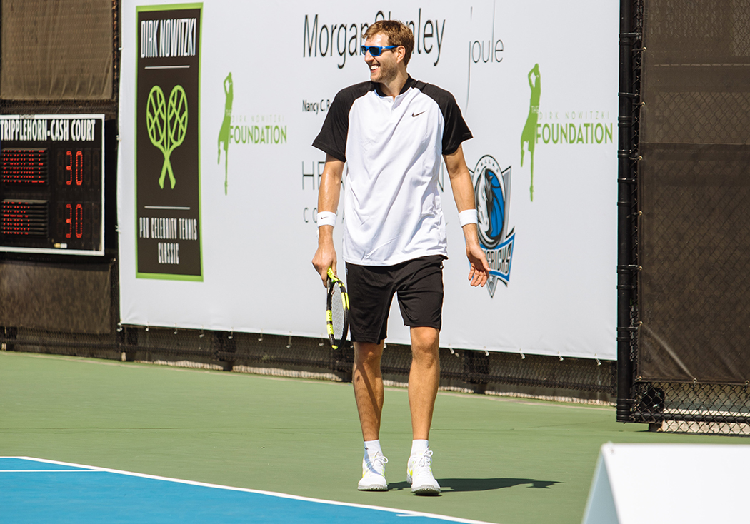 This year, the Dirk Nowitzki Pro Celebrity Tennis Classic raised money for families who evacuated the Gulf Coast following Hurricane Harvey. (Photo by Kathy Tran)