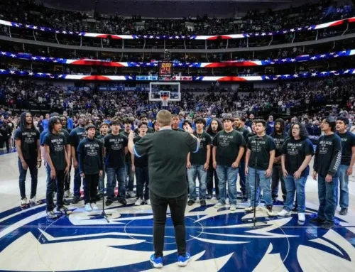 Obama Male Leadership Academy Glee Club sang national anthem at Mavericks game